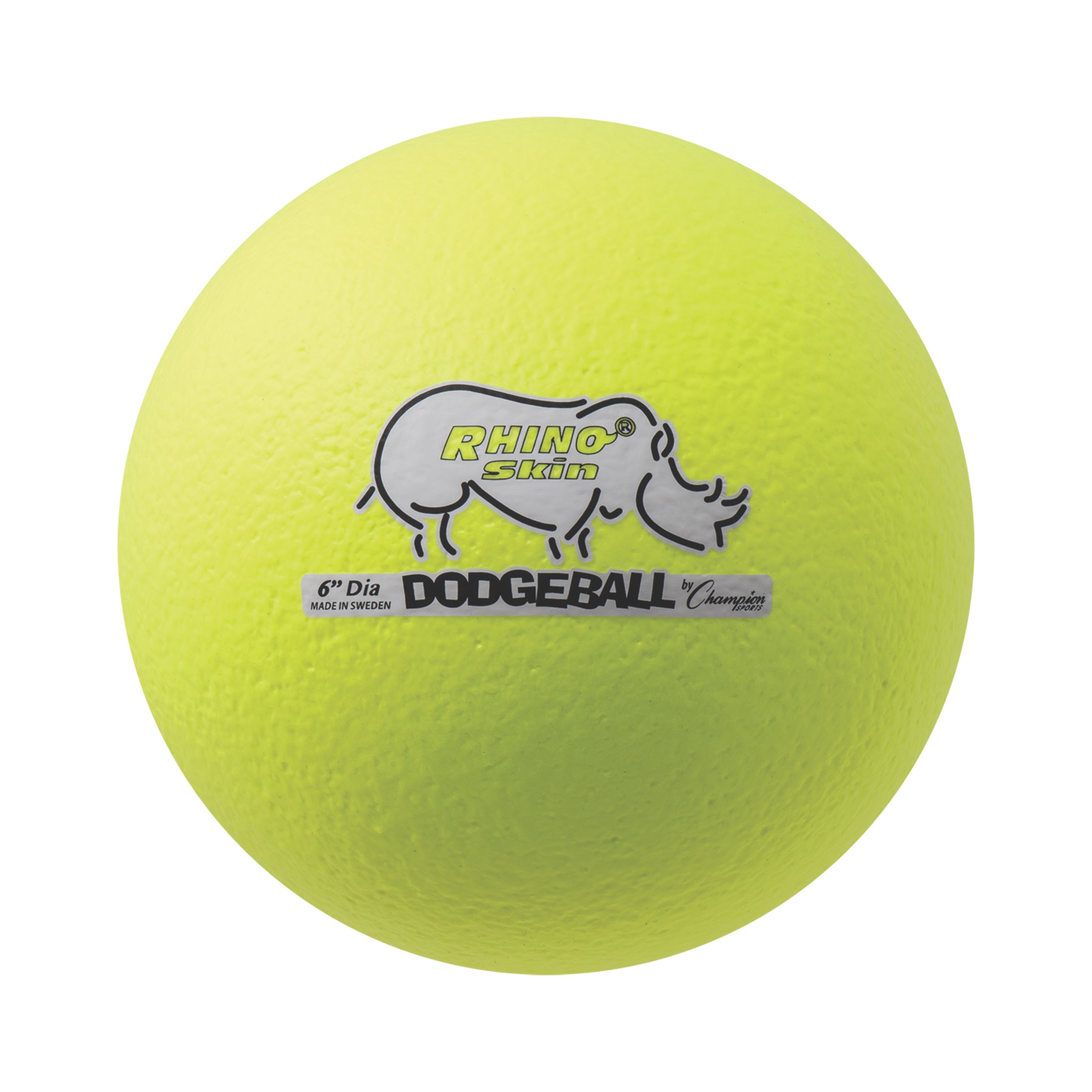 6" Rhino Skin Low Bounce Dodgeball Neon Yellow