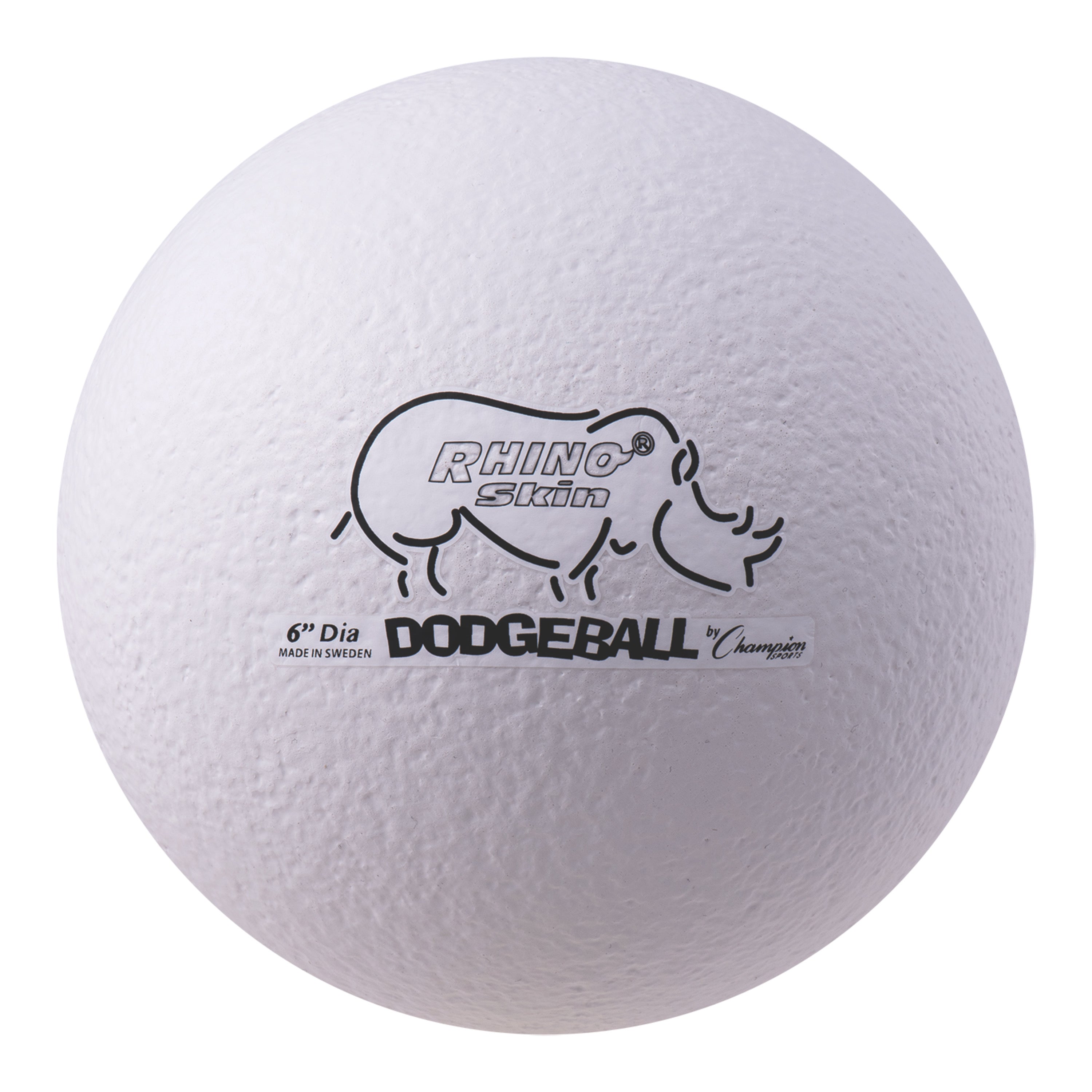 6" Rhino Skin Low Bounce Dodgeball White