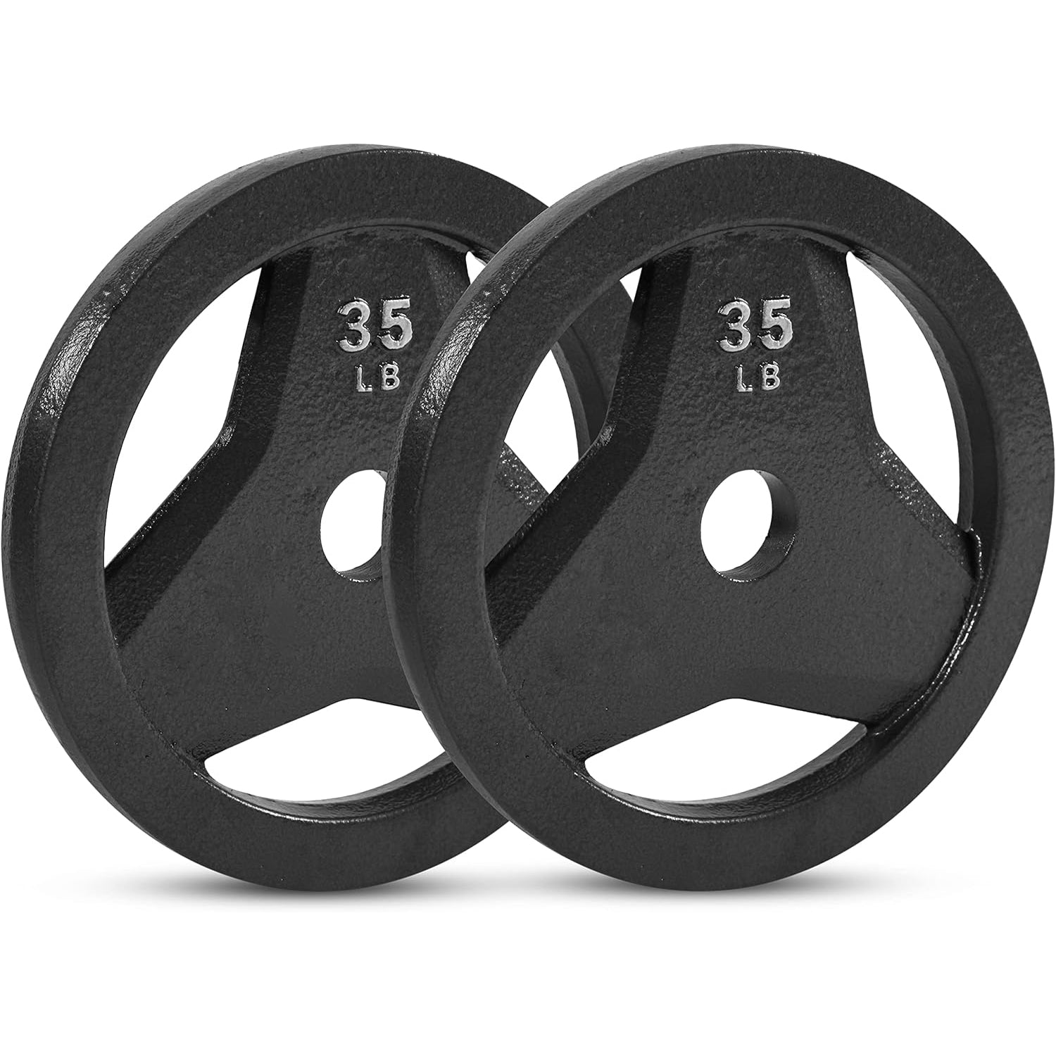 35 LB CAST IRON GRIP PLATE, SET OF 2