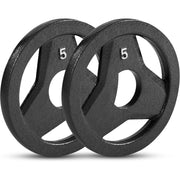 5 LB CAST IRON GRIP PLATE, SET OF 2