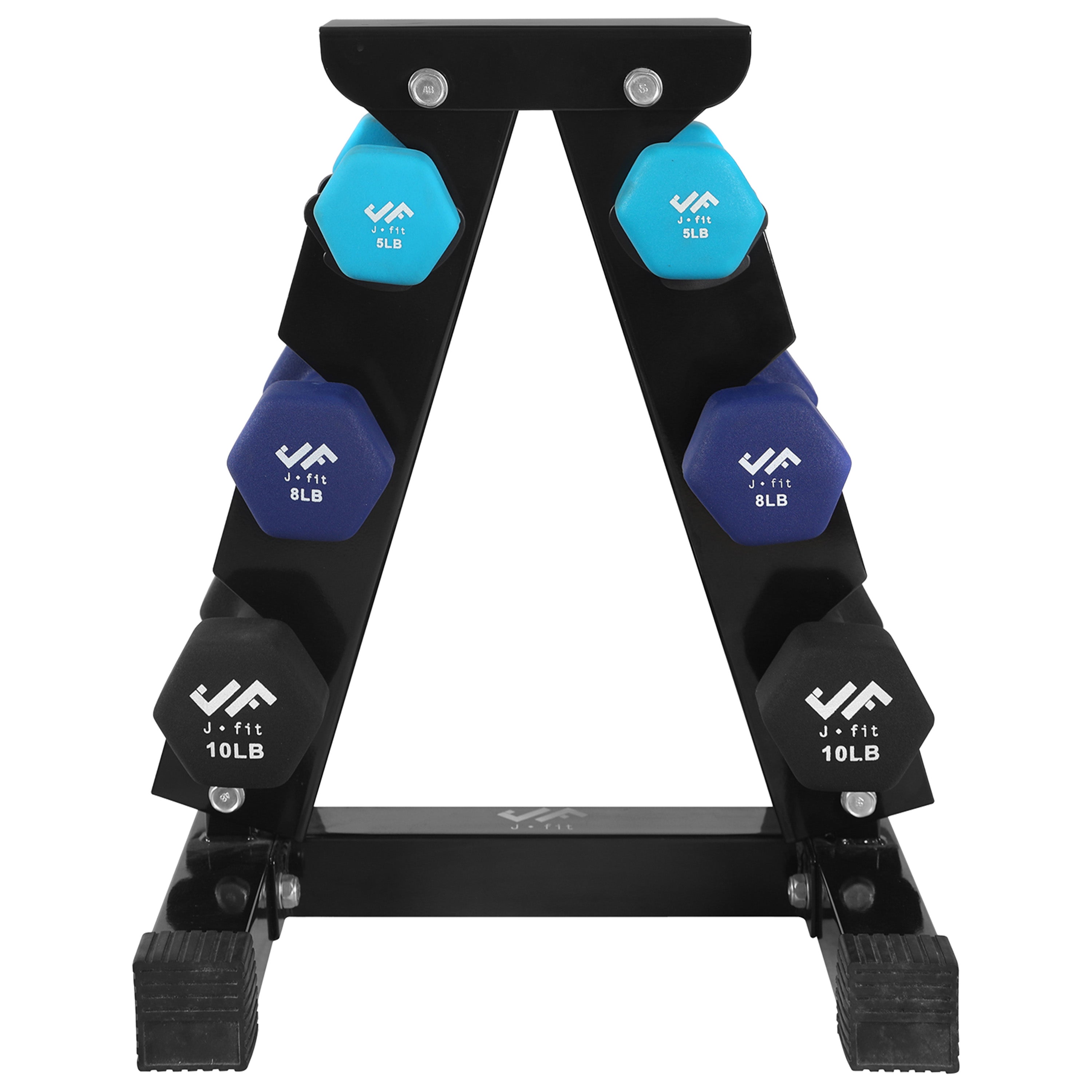 46 LB DUMBELL SET W/STEEL STAND