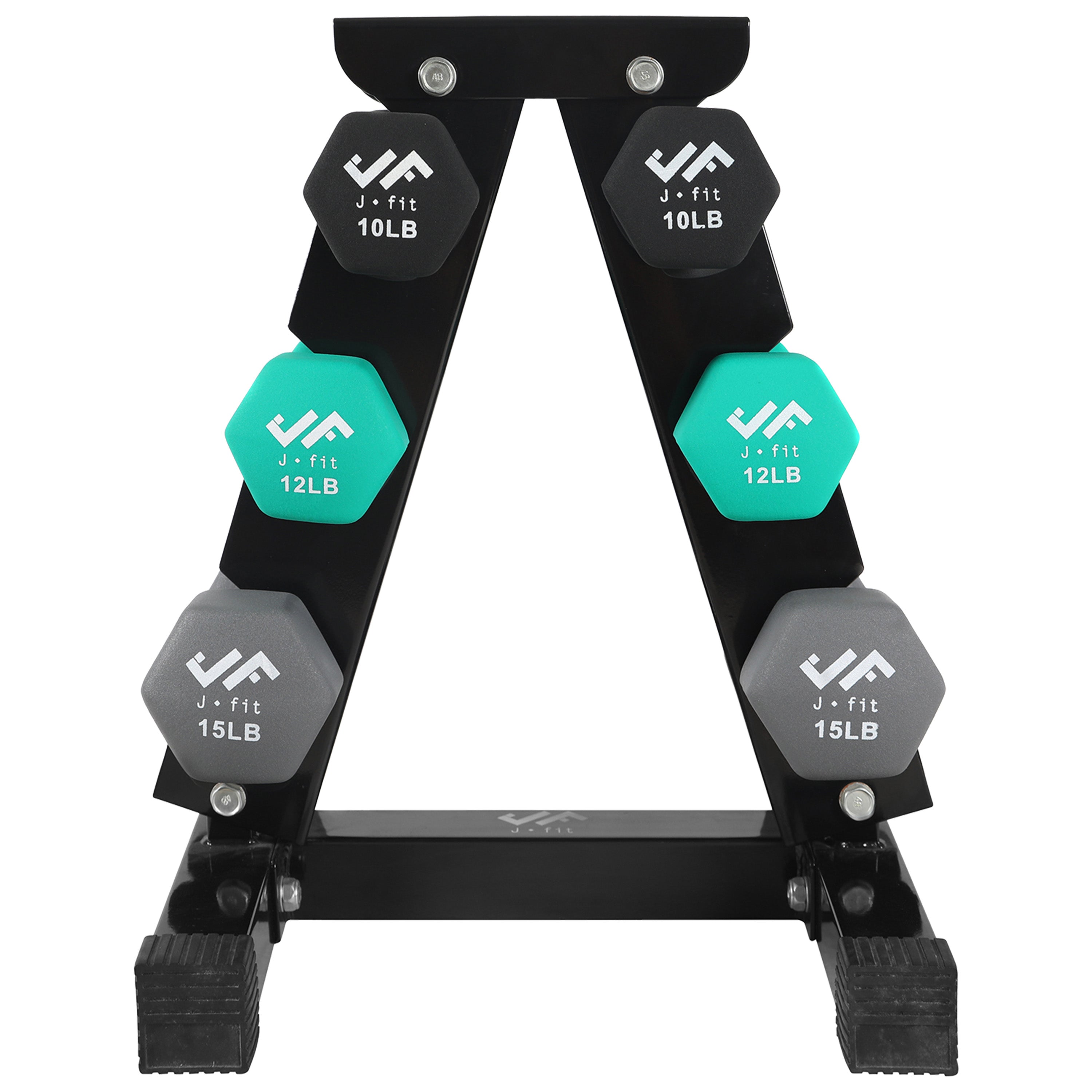 74 LB DUMBELL SET W/STEEL STAND