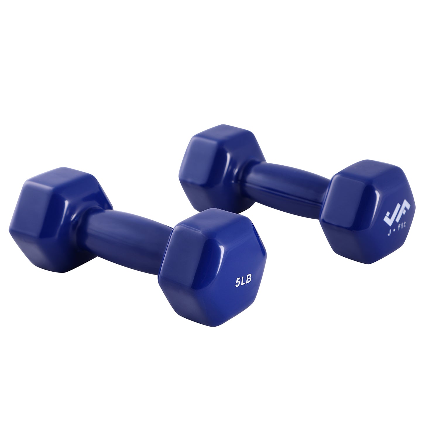 5 LB VINYL DUMBELL, DARK BLUE PAIR