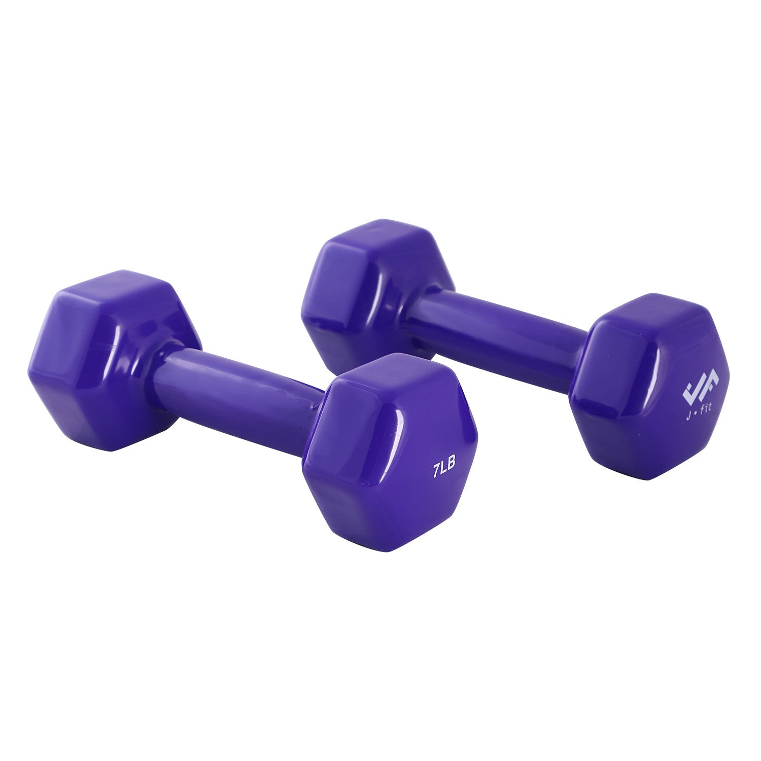 7 LB VINYL DUMBELL, PURPLE