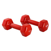 6 LB VINYL DUMBELL, RED