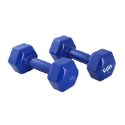 12 LB VINYL DUMBELL, ROYAL BLUE PAIR