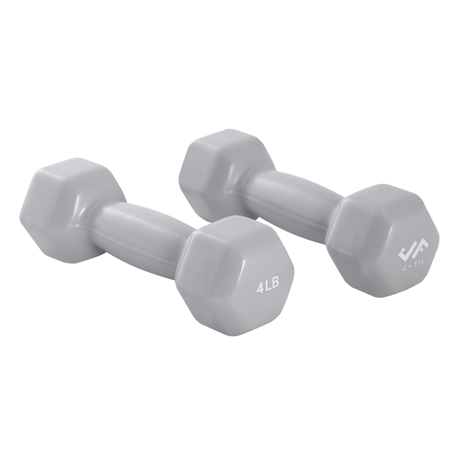 4 LB VINYL DUMBELL, SILVER PAIR