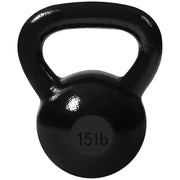 15 LB CAST IRON KETTLEBELL