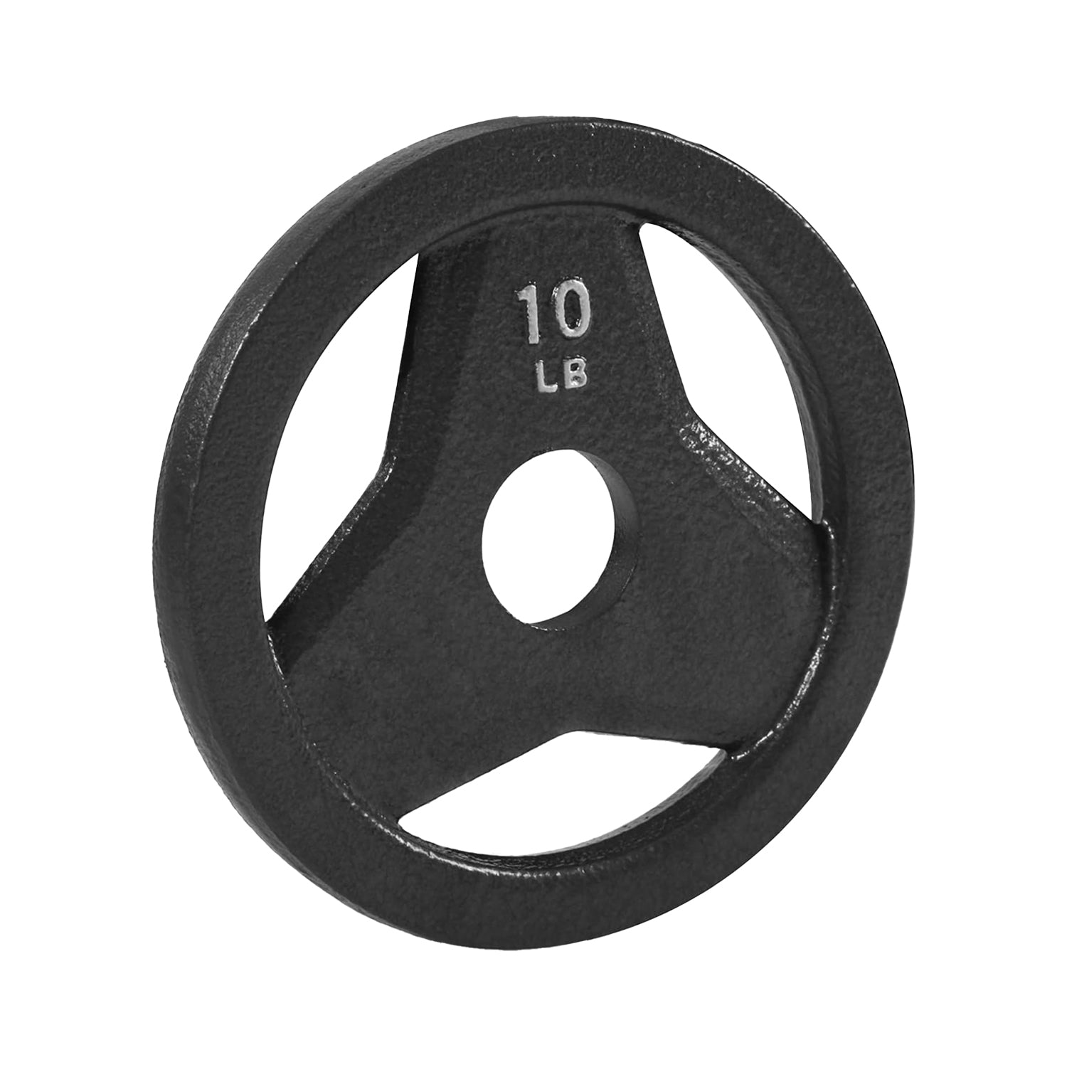 10 LB RUBBER BUMPER PLATE, BLACK