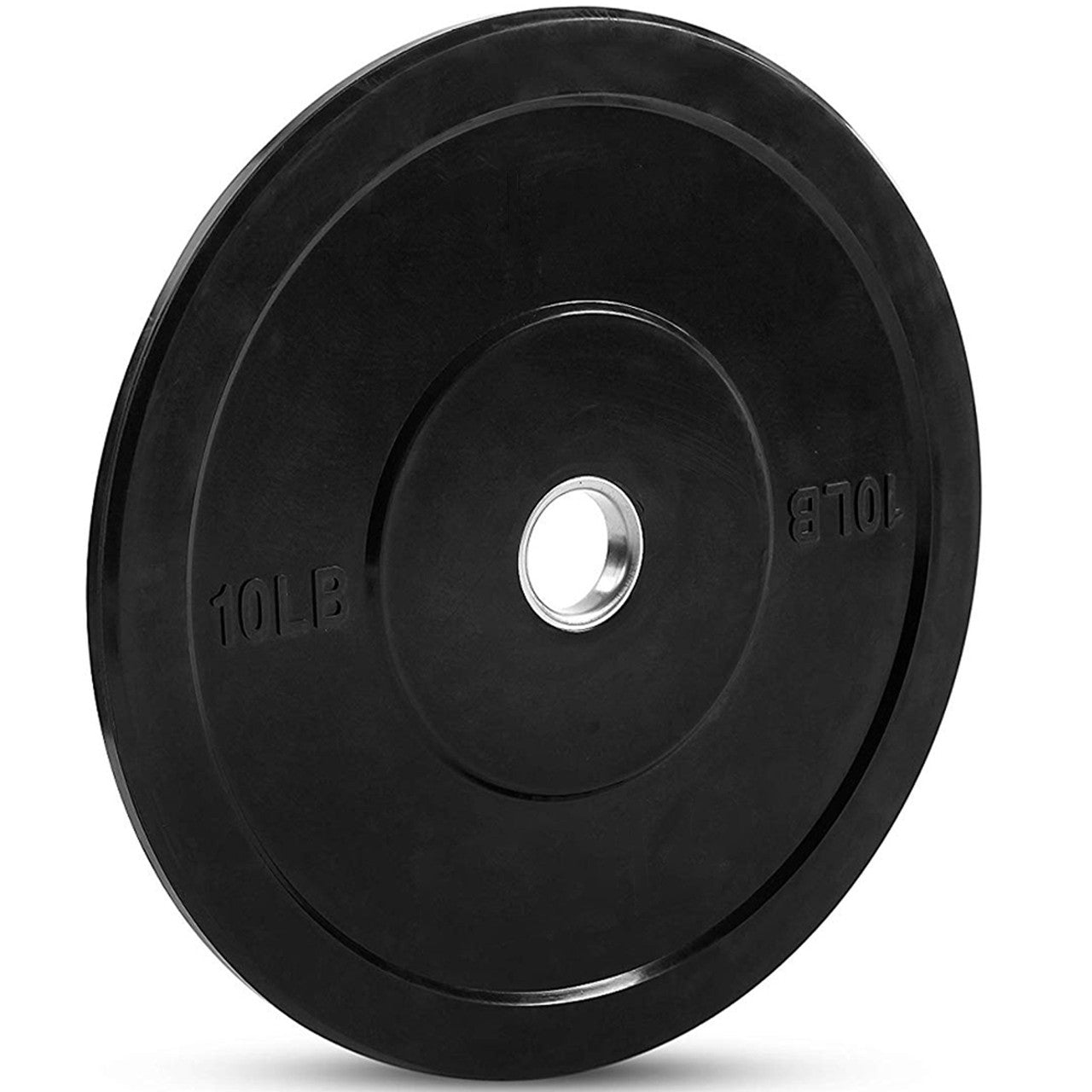 10 LB RUBBER BUMPER PLATE, BLACK