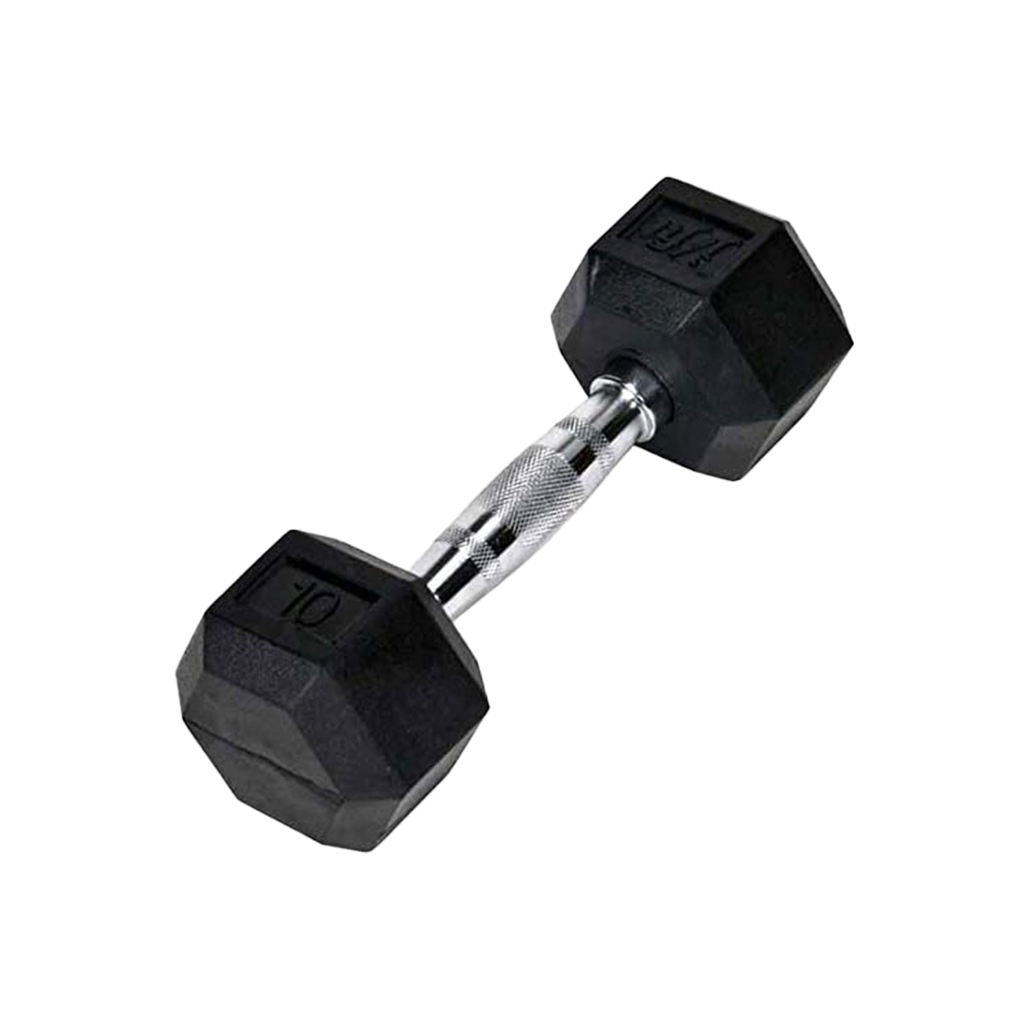 JFIT 10 LB RUBBER HEX DUMBELL
