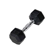 JFIT 10 LB RUBBER HEX DUMBELL