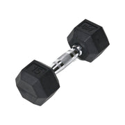 JFIT 15 LB RUBBER HEX DUMBELL