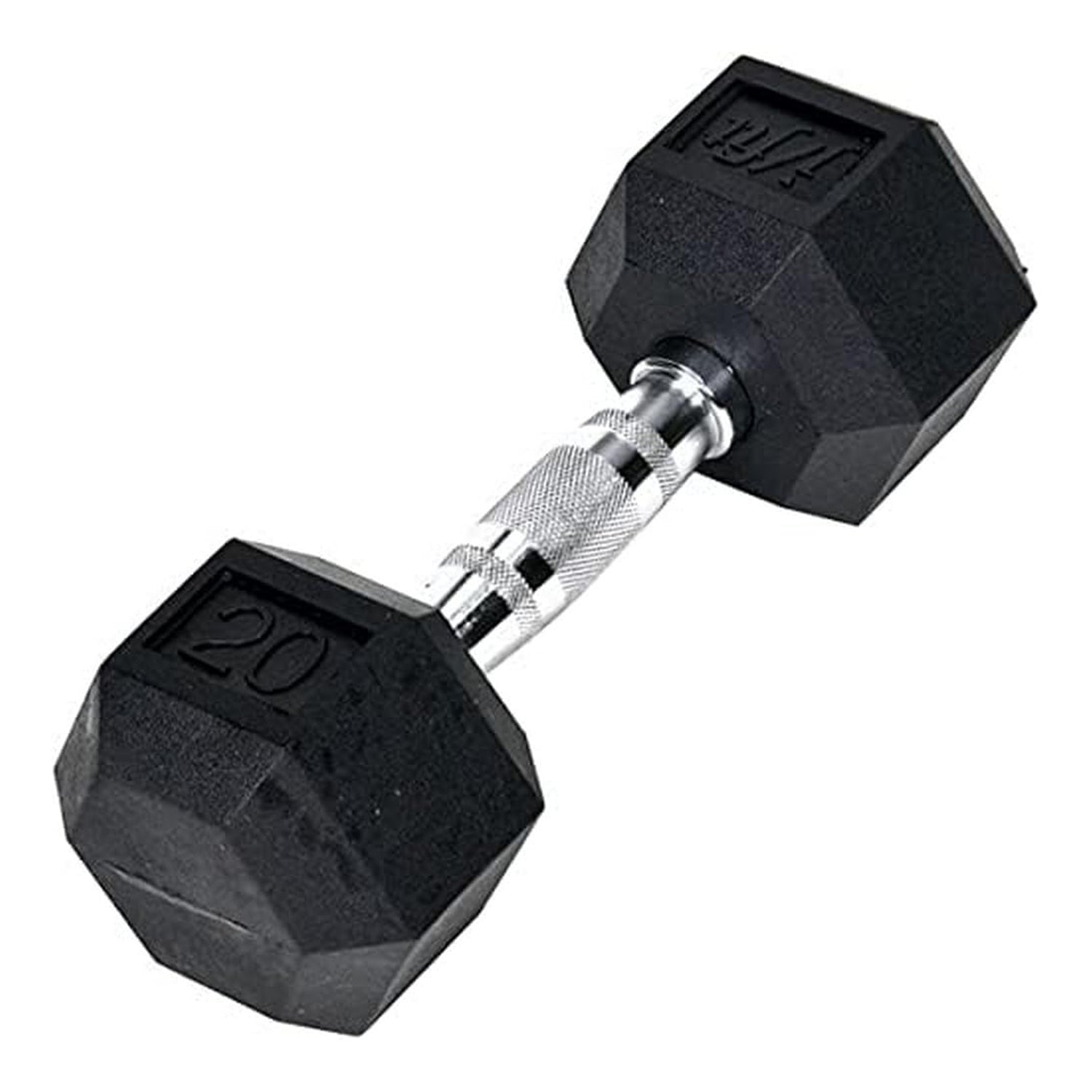 JFIT 20 LB RUBBER HEX DUMBELL