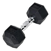 JFIT 20 LB RUBBER HEX DUMBELL