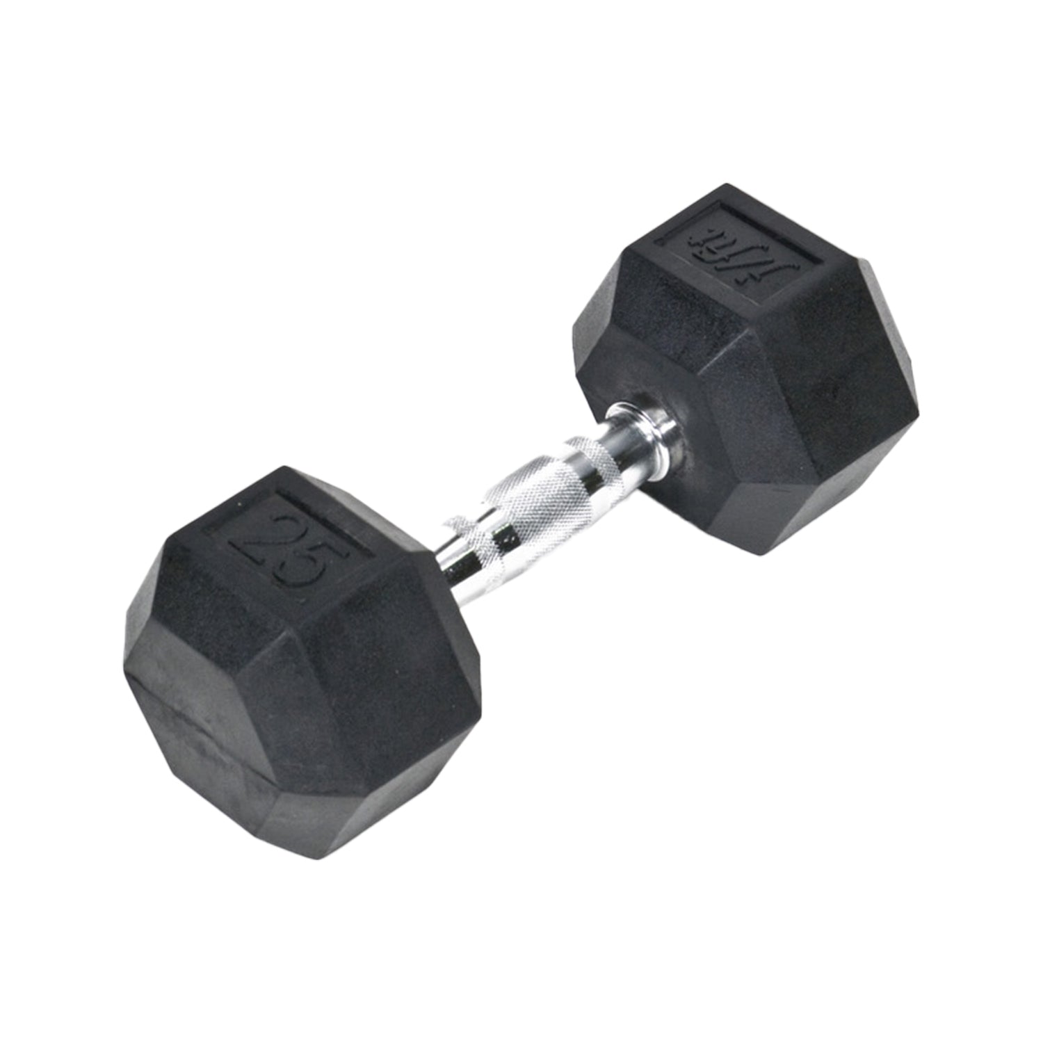 JFIT 25 LB RUBBER HEX DUMBELL