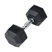 JFIT 30 LB RUBBER HEX DUMBELL