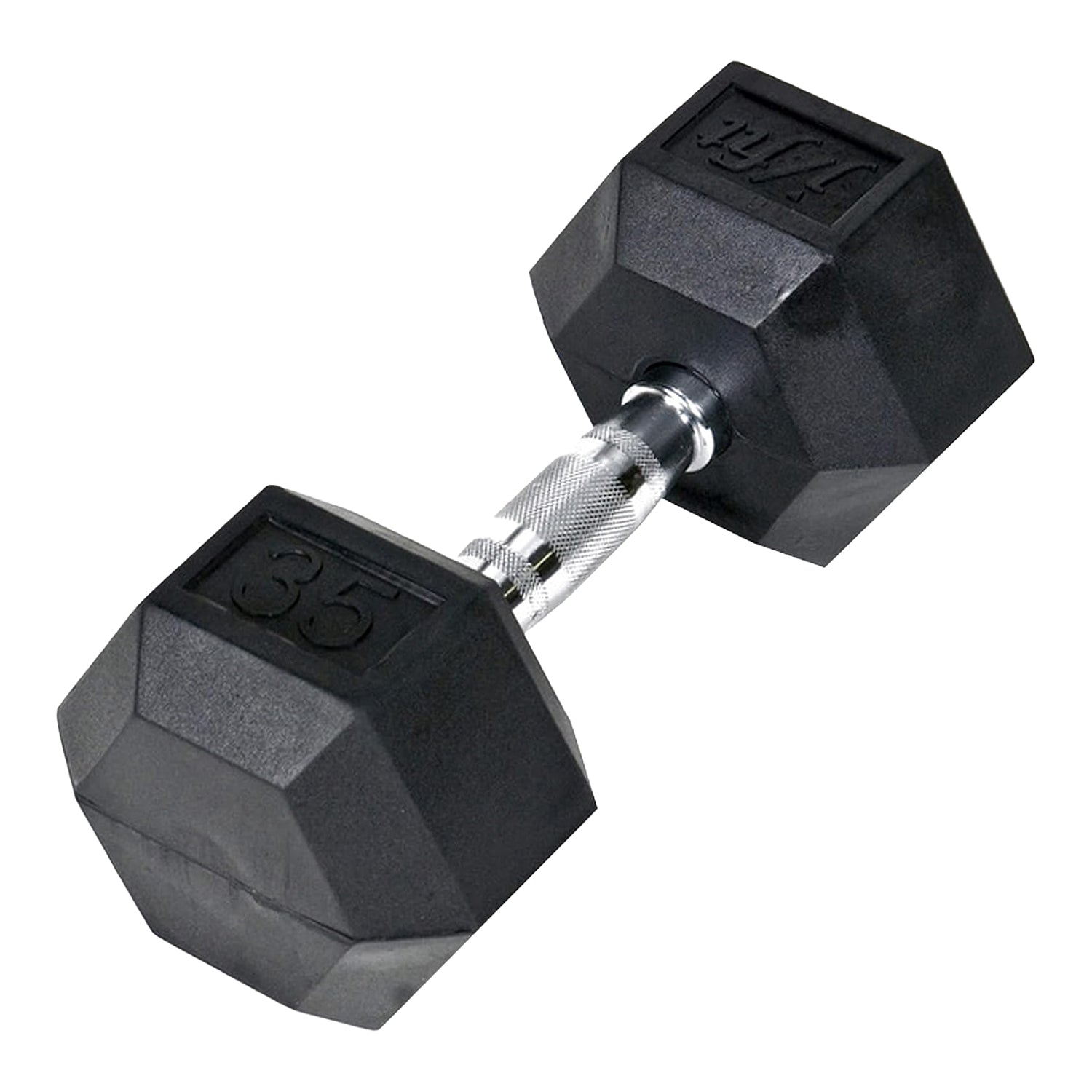 JFIT 35 LB RUBBER HEX DUMBELL