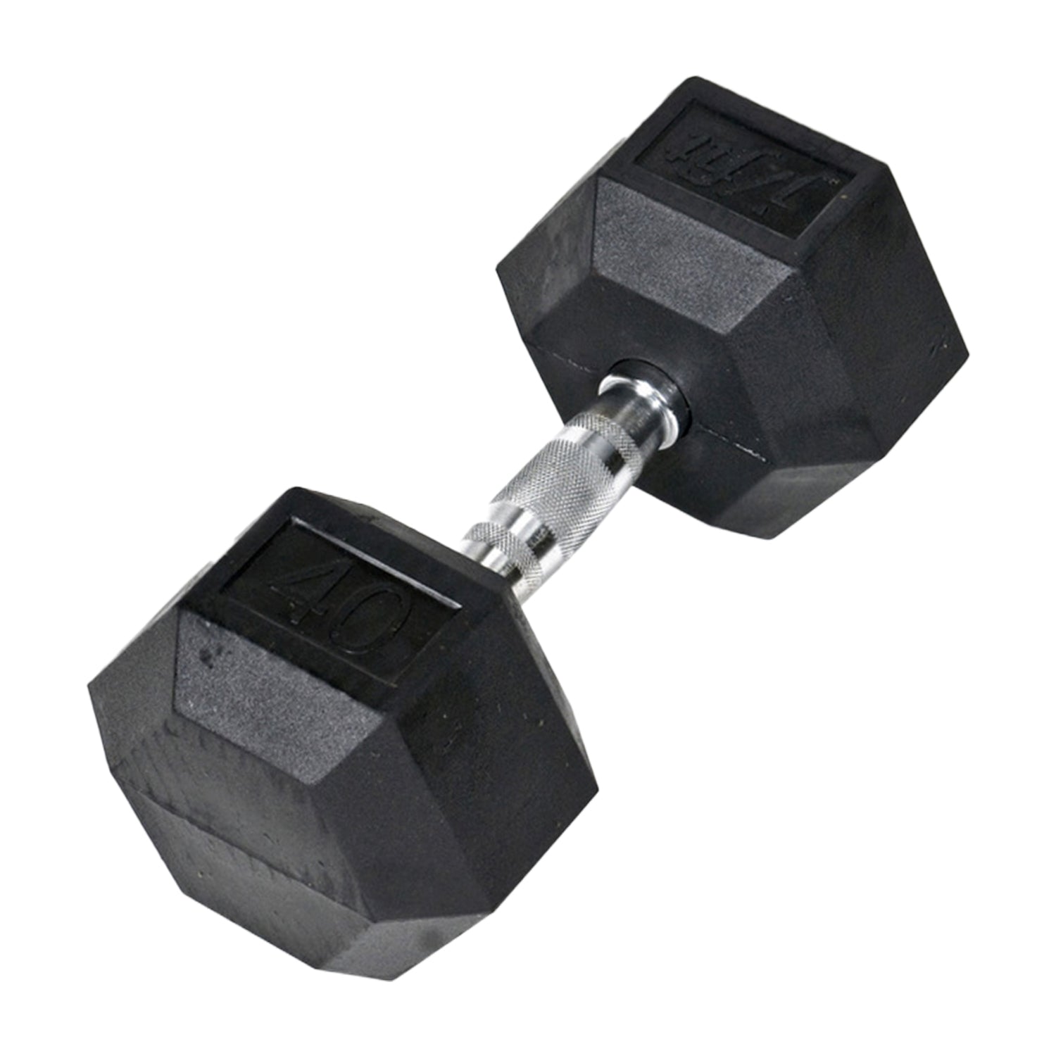 JFIT 40 LB RUBBER HEX DUMBELL