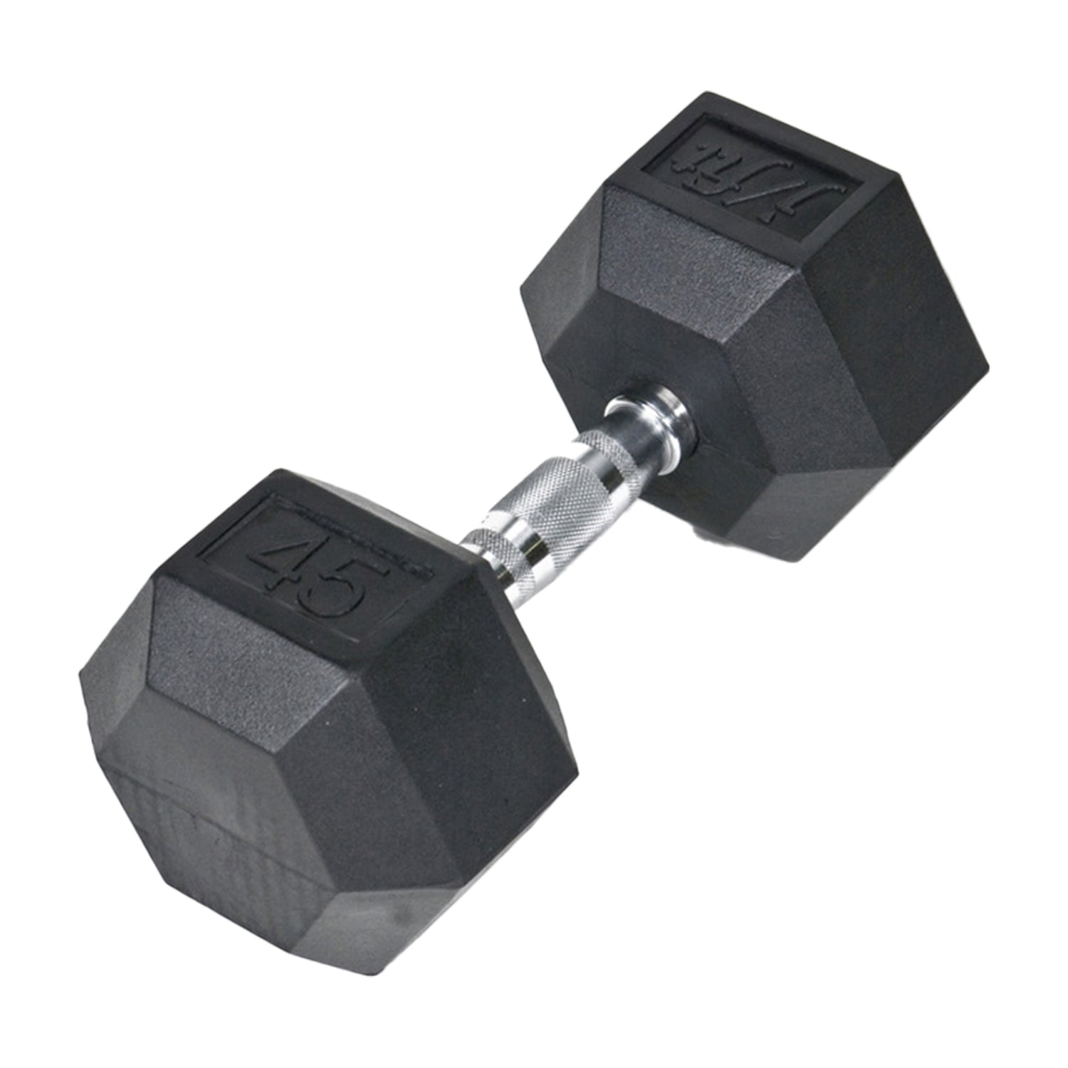 45 LB RUBBER HEX DUMBELL