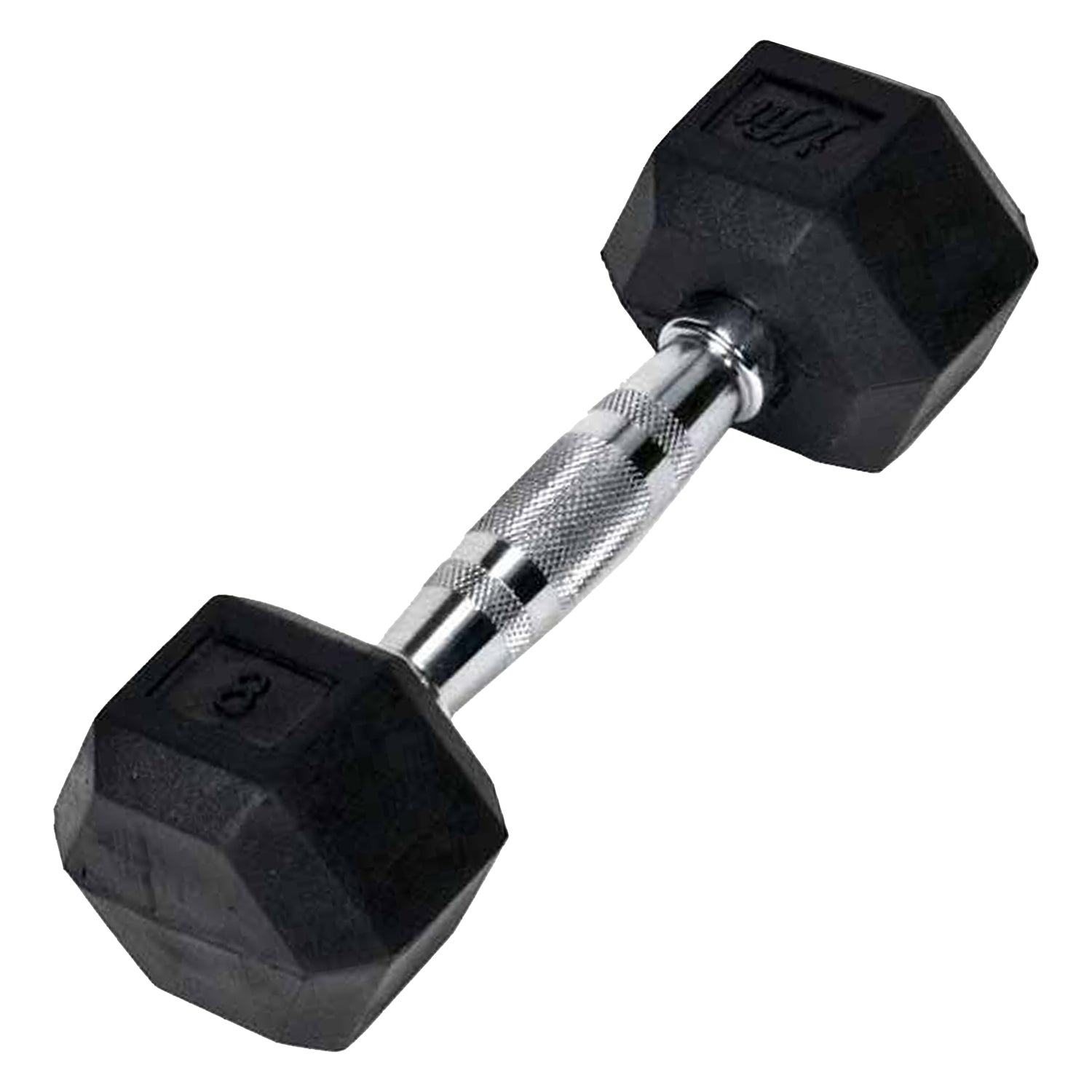 JFIT 8 LB RUBBER HEX DUMBELL