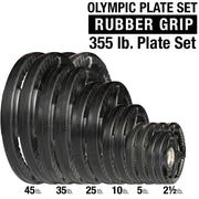 Rubber/Hand Grip/Oly Plate 355Lbs