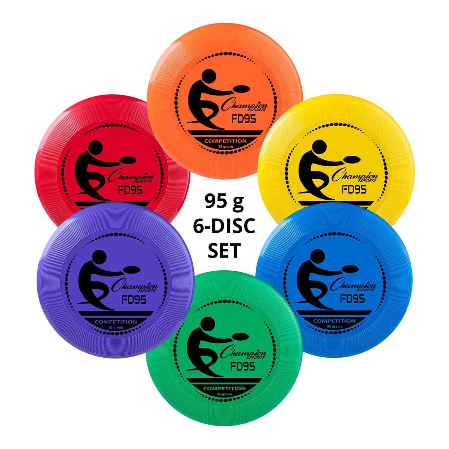 95 Gram Competition Plastic Discs Set of 6