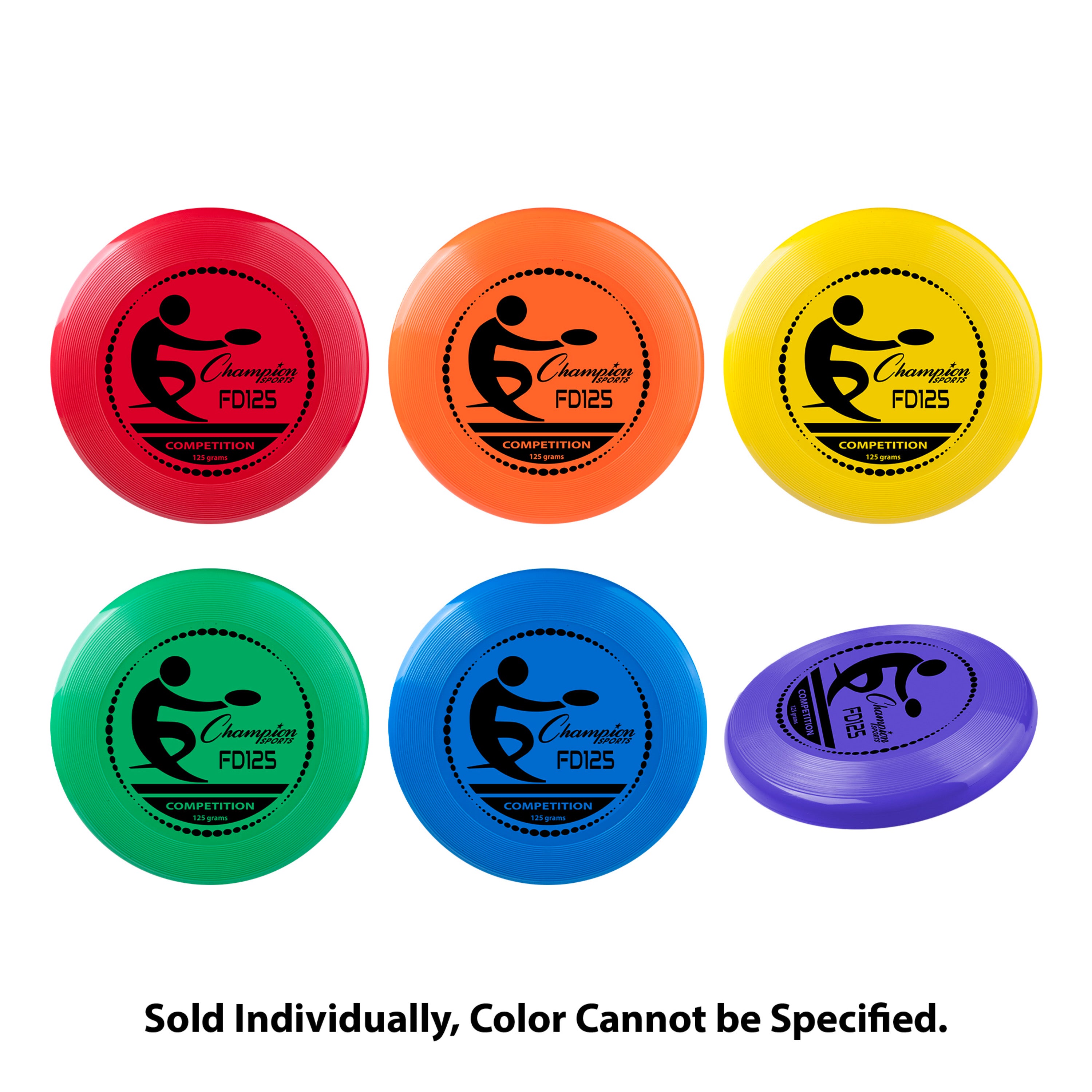 Plastic Competition Disc, 125g, Assorted Colors