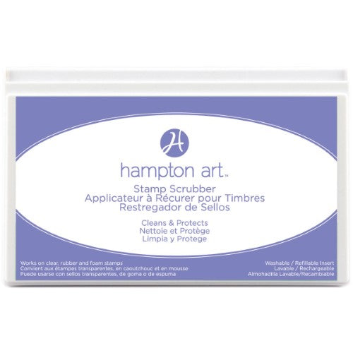 Hampton Art Stamp Scrubber Cleaning Pad & Case 7.5 Inches X4.5 Inches