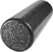 High Density Foam Roller, Solid  Black, 18"