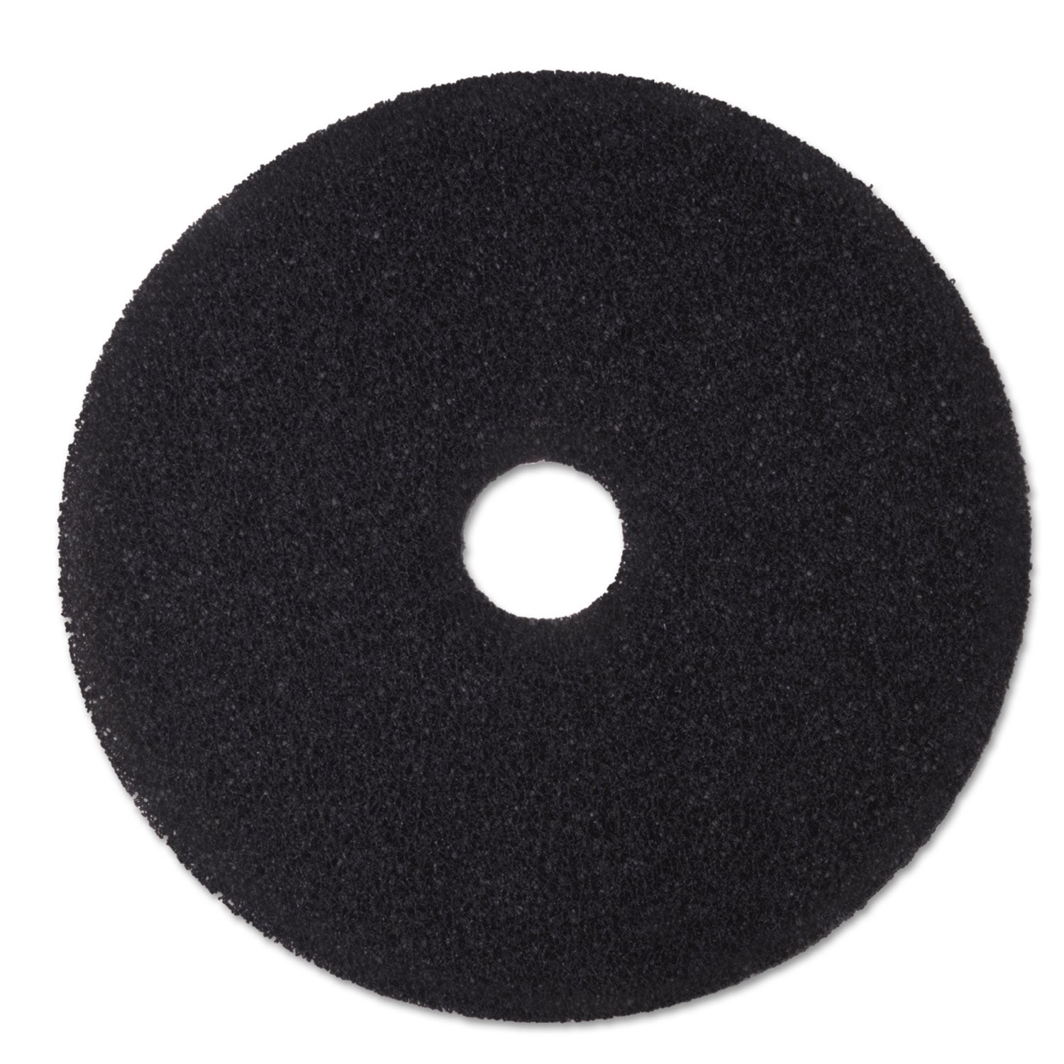 3M Black Stripping Pads - Round - 20" Diameter - Stripping, Floor - Hard, Concrete Floor - 175 rpm to 600 rpm Speed Supported - Textured, Adhesive, Durable, Dirt Remover, Abrasive - Nylon, Polyester Fiber - Black - 5 / Carton