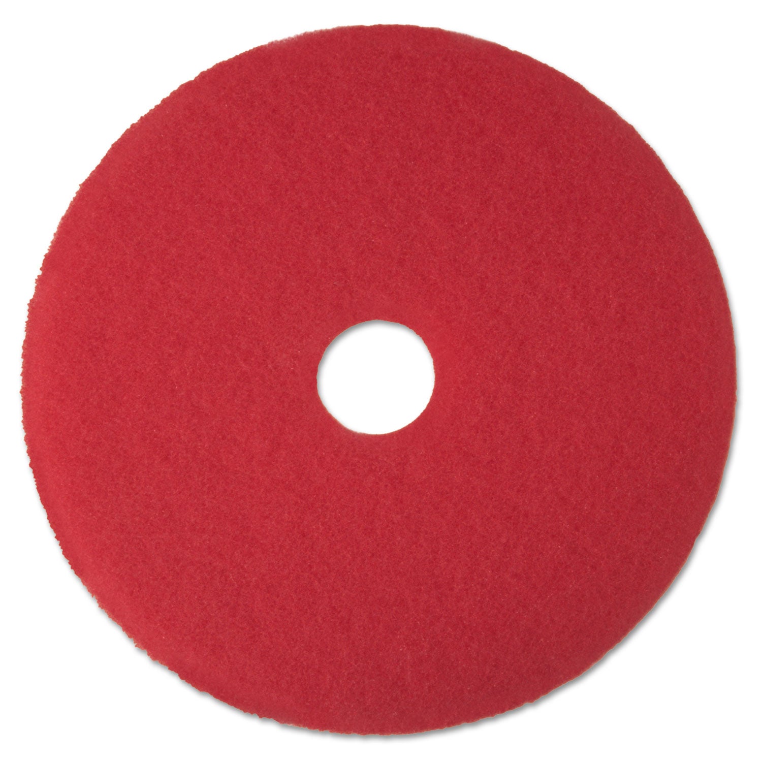 Low-Speed Buffer Floor Pads 5100, 16" Diameter, Red, 5/carton