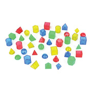 Transparent Geo-Solids, Set of 40