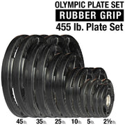 Rubber/Hand Grip/Oly Plate 455Lbs