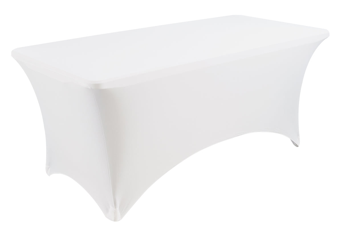 iGear™ Fabric Table Cover, White - 6'