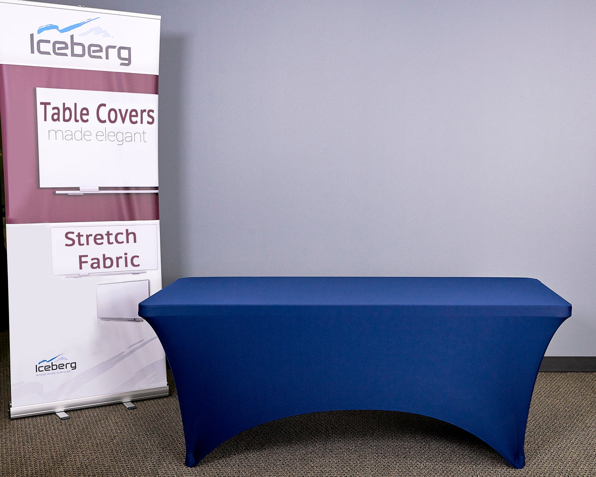 iGear™ Fabric Table Cover, Blue - 6'