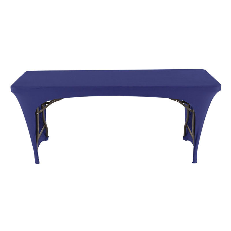 iGear™ Fabric Table Cover, Blue - 6' Open 2-S