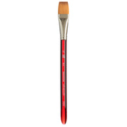 Velvetouch Wash Brush, Synthetic Bristles, Short Handle Mixed Media Paintbrush, Scarlet, Size 3/4 inch, 1 Count