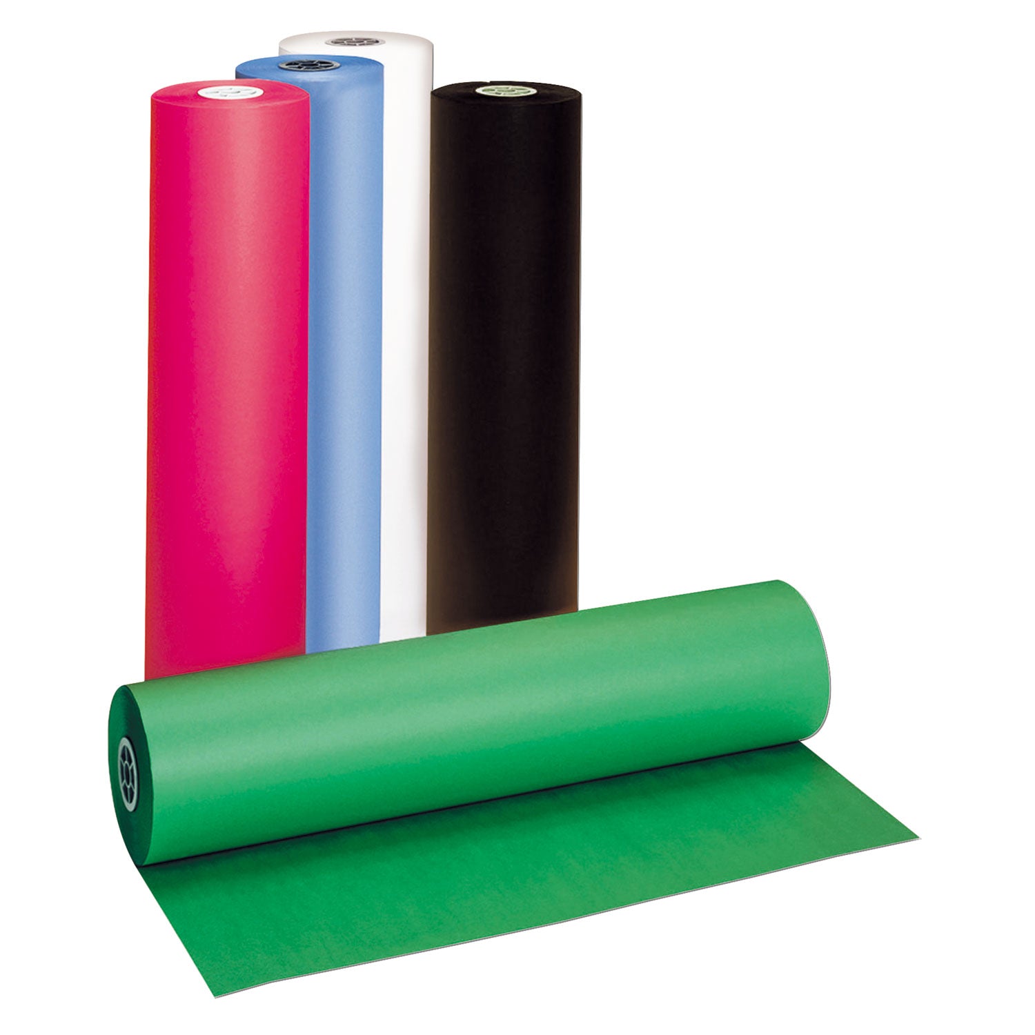 Decorol Flame-Retardant Art Paper Roll - Art, Classroom, Office, Banner, Bulletin Board - 7.40" Height x 36" Width x 1000 ft Length - Black - Sulphite - 1 Roll