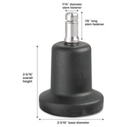 Matte Black - 5 / Set
