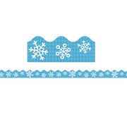 CD-108224 - Snowflakes and Argyle Scalloped Border  39 Feet by Carson Dellosa