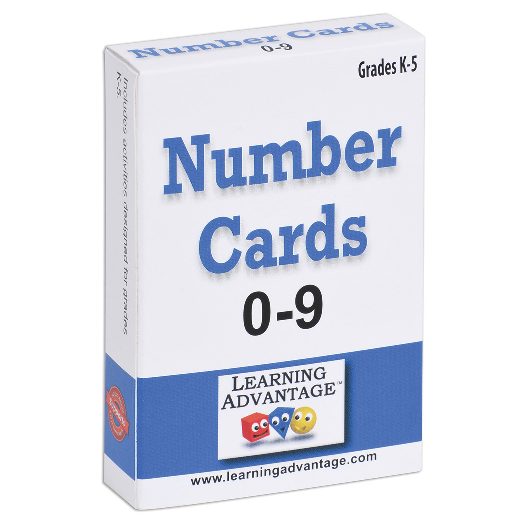 Number Cards 0-9, Black