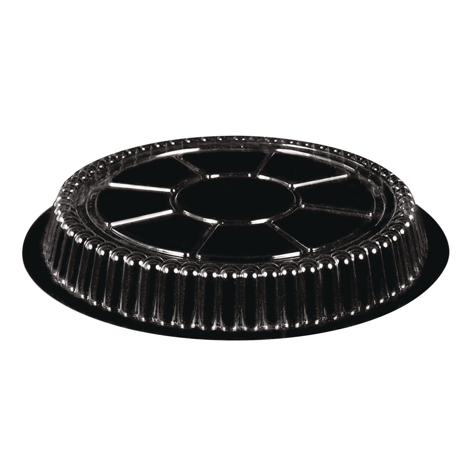 Plastic Dome Lids, Fits Round Pan 2046, 9" Diameter x 0.88" h, Clear, 500/Carton