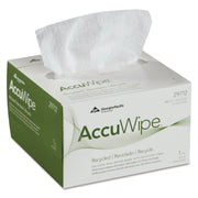 Pacific Blue Basic AccuWipe Recycled Disposable Delicate Task Wipers - For Precision Part, Instrument, Lens - Absorbent, Soft, Non-abrasive, Disposable, Streak-free - Fiber - White - 280 / Box