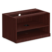 OfficeSource StandUp Standing Desk Open Shelf Cabinet (Top Not Included) - Mahogany