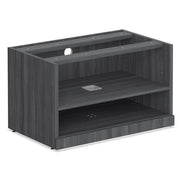 OfficeSource StandUp Standing Desk Open Shelf Cabinet (Top Not Included) - Coastal Gray