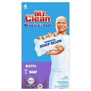 Mr. Clean Magic Eraser Bath Cleaning Pads with Durafoam  Lavender Scent  4 Ct