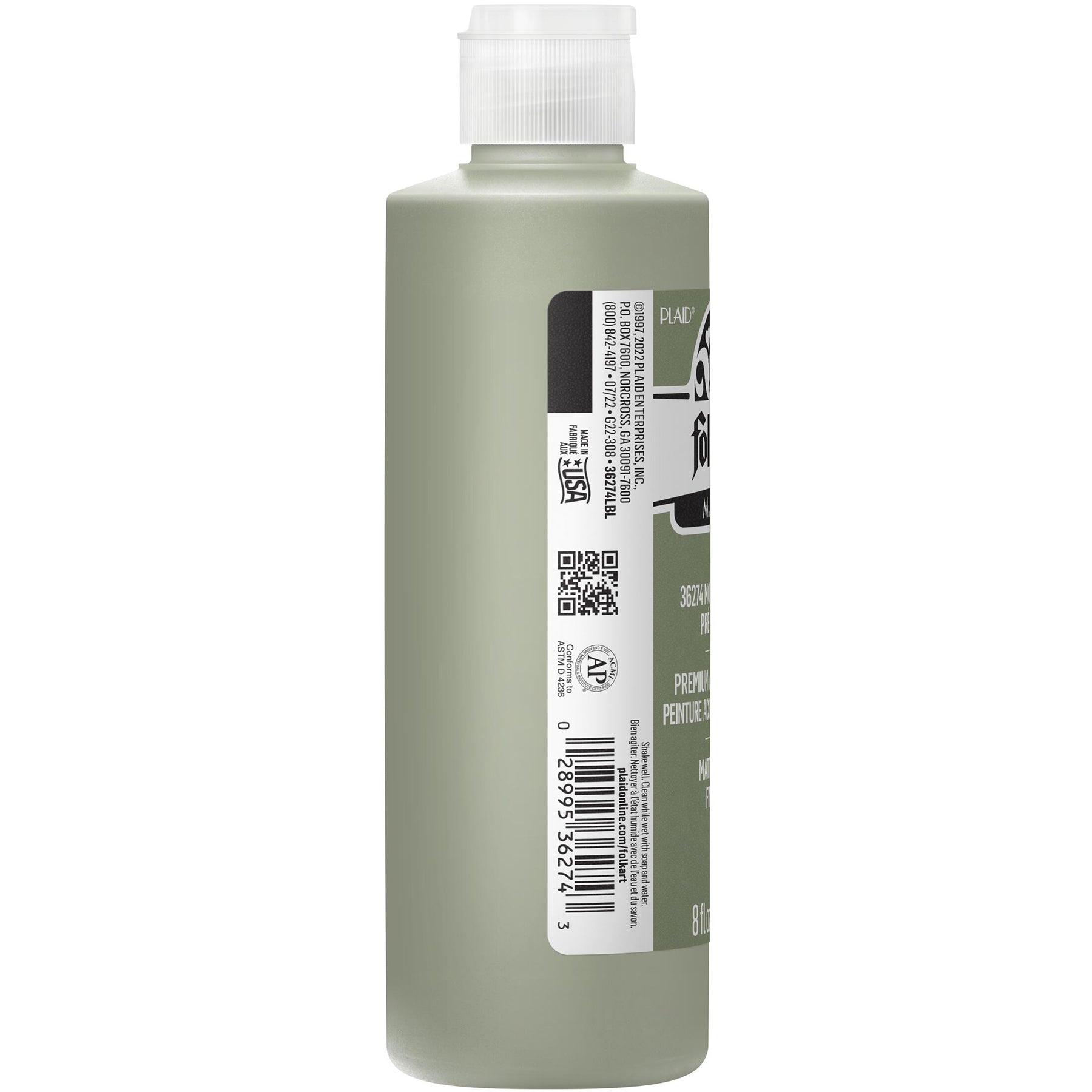 Acrylic Paint Matte, 8oz., Mossy Meadow