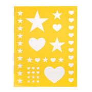 Darice Craft Stencils. Hearts & Stars. 8.5 X 11 Inches