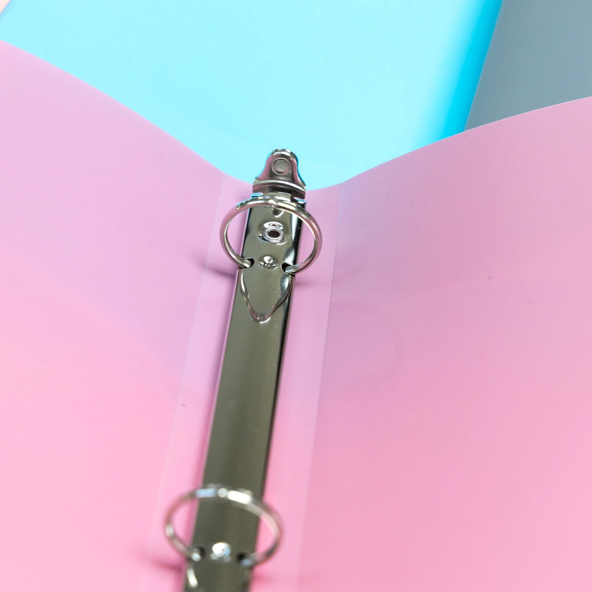 1" Poly 3-Ring Binder with Pocket, Assorted Pastel Colors, 1 Count